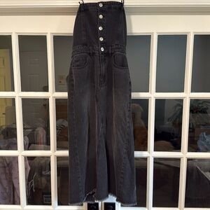 Forever 21 Black Jean Dress